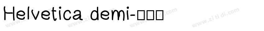 Helvetica demi字体转换